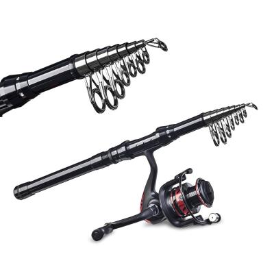 China Wholesale Carbon SNEDA Short-section Black Sea Border Telescopic Spinning Fishing Rod for sale