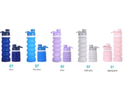 China Collapsible Silicone Food Grade Silicone Bottle for sale