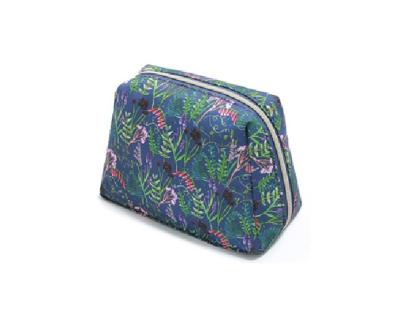 China Have Compartments Nylon Cosmetic Bag With Fancy Pattern for sale