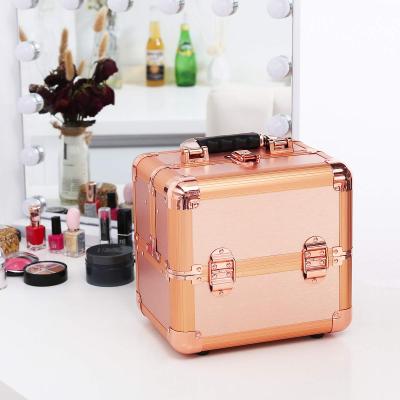 China Big capacity. Clear Acrylic Storage Aluminum Organizer Makeup Jewelry Storage Box for sale