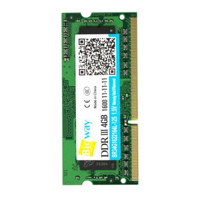 China LAPTOP Ram 1333 For Lifetime Warranty Factory Bigway Laptop Original CCE 256mb*8 Ddr3 4gb SODIMM 1600 Guangdong 8C Dual Channel Non/ett for sale