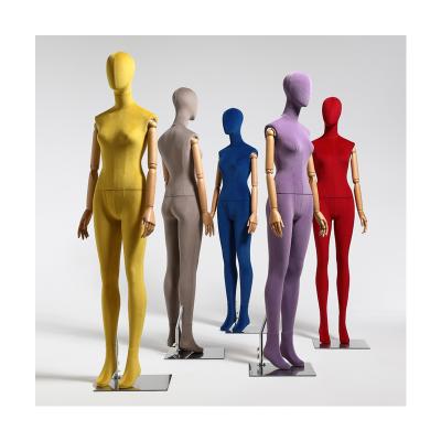 China Full Body Female Mannequin Customized Full Body Display Women Mannequin Velvet Standing Mannequins Female for sale