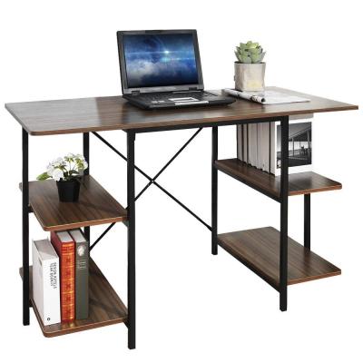 China Personal Computer Desk Laptop Writing Table Home Office Adjustable Wooden Desk (Size) With Shelf Storage Shelves for sale