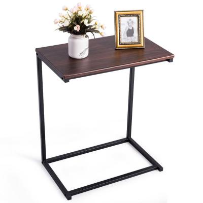 China Computer Standing (Height) Adjustable Laptop Wood Panel Wood Panel Metal Frame Laptop Table Stand for Furniture Home Office for sale