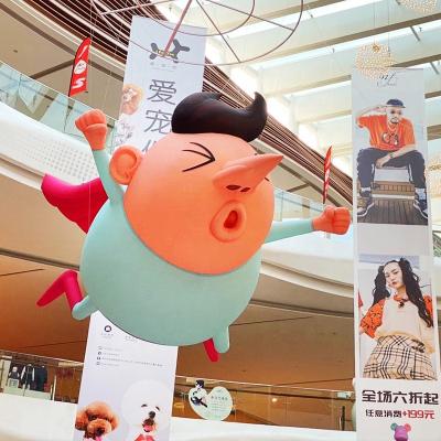 China Customized Oxford Design High Quality Giant Inflatable Super Boy Cartoon Cute Super Boy Inflatable Cute Super Boy Handsome For Show Decoration for sale