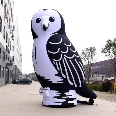 China Oxford Cloth Inflatable Cartoon Mascot Animal Owl For Event Decoration Advertising Inflatable Cartoon Owl Customized Inflatable Owl With LED for sale