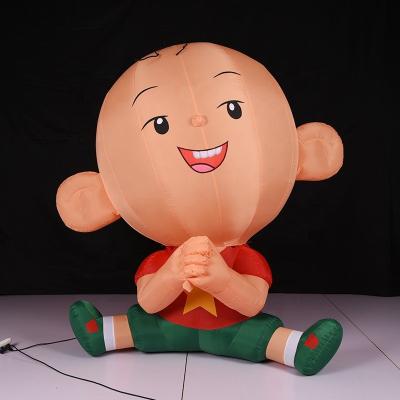 China High Quality Oxford Cloth OEM/ODM Inflatable Figure Display Inflatable Boy Cartoon, Advertising Inflatable Cute Little Handsome Boy With Bare Head For Sale for sale