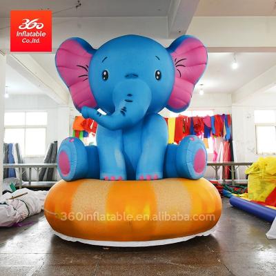 China Oxford Nice High Quality Cloth Design Advertising Customized Inflatable Blue Elephant, Blue Elephant For Custom Inflatable for sale