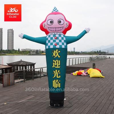 China 210T Oxford Cloth Air Sky Air Clown Dancer Welcome Inflatable Dancer Outdoor Arm Waving Air Dancer for sale