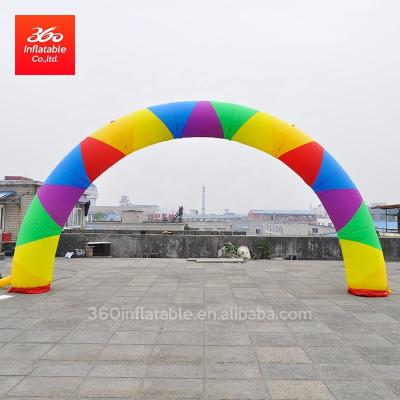 China Cheap 210D/420D/600D Oxford Cloth Inflatable Arch For Sale Inflatable Arch Entrance Inflatable Rainbow Arch With Blower for sale