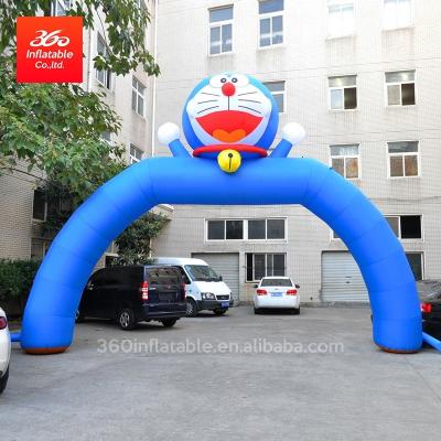 China 210D/420D/600D Oxford Cloth Inflatable Arch Movie Cartoon Character Cat Inflatable Advertising Arch for sale