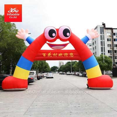 China 210D/420D/600D Oxford Cloth Inflatable Opening Event Clown Cartoon Inflatable Advertising Arch for sale