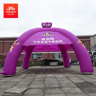 China 210D/420D/600D Oxford Cloth New Design Inflatable Advertising Party Waterproof Printed Purple Tent For Advertising for sale