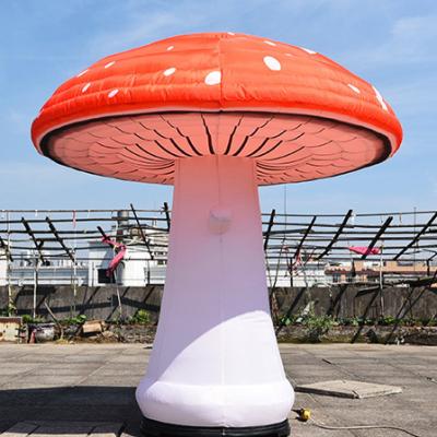 China 210D Oxford Cloth Printing Logo Customized Colorful Event Inflatable Advertising Giant Inflatable Mushroom Lighting Decoration Lamp for sale