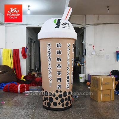 China 2020 Outdoor 210D Oxford Cloth Giant Inflatable Cube Juice Beverage Bottle/Advertising Inflatable Led Model Beverage Bottle Promotion For Sale for sale