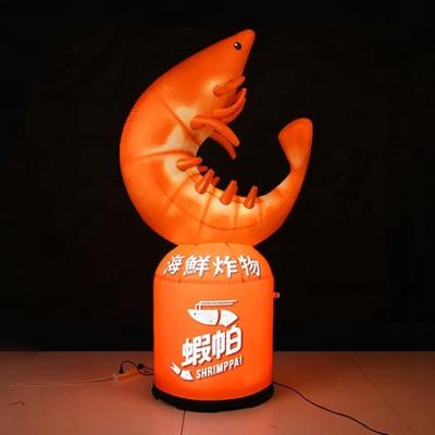 China 210D Oxford cloth inflatable advertising lamp with led light, cheap cartoon inflatable lamp for sale for sale