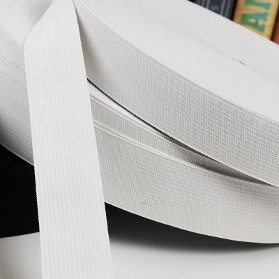 China Manufacturer Supply Elastic Hot Sale Black And White Knitted Elastic Band Widely Use Belt for sale