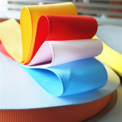 China Wholesale 3 Inch 75mm Size Large Viable Wide Solid Color Polyester Grosgrain Ribbon For Decoration for sale