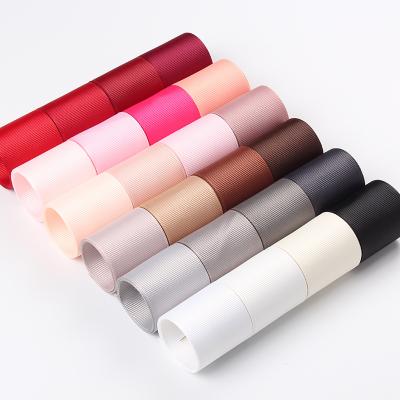 China Viable Price High Quality Cheapest Wholesale Expressions Pure Solid Color Grosgrain Ribbon Manufacturer for sale