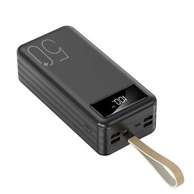 China Quick Charge Support 50000 MAH Power Bank 4 USB LED Battery Charger Boost Compatible With All Tablet Phone for sale