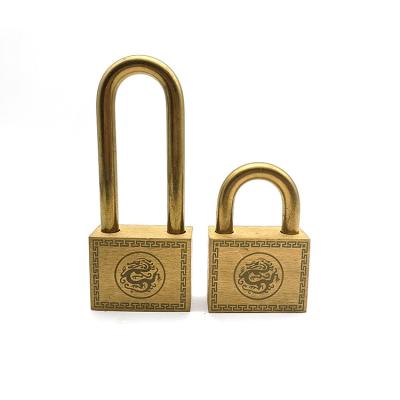 China Heavy Duty Brass High Security Padlock Key Lock 40MM Brass With Laser Logo for sale