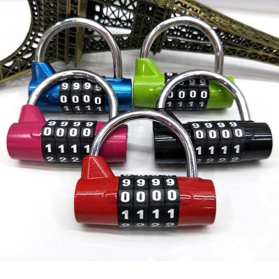 China Hot Sale 4 Number Gym Security Cabinet Combination Padlock Zinc Alloy Digital Lock For Lockers for sale