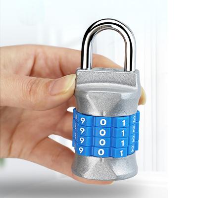 China High Security 4 Digit 40MM Cylinder Combination Zinc Alloy Padlock Digital Password Lock For Door Gym Fitness Cabinet Locker for sale