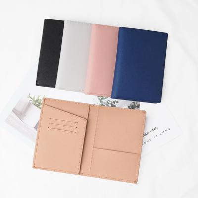 China Fashion Hot Selling Custom PU Leather Passport Cover With Embossed Logo Travel Passport Waterproof Holder for sale