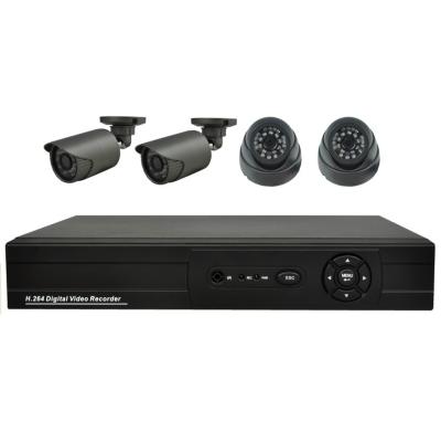 China 4 Channel P2P AHD DVR Kit, HD 720P 4CH AHD Kit, AHD Camera System for sale