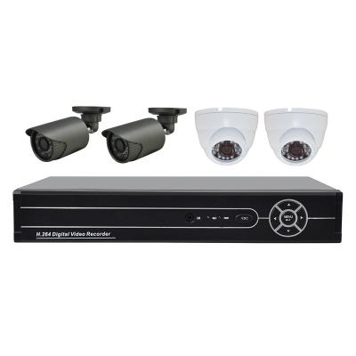 China Factory Offer AHD New Technology CCTV Video Surveillance System 4CH 720P AHD DVR Kit for sale