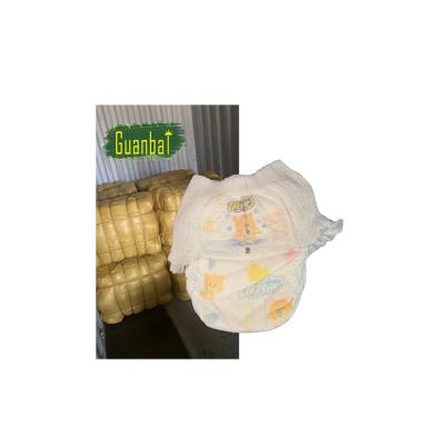 China Printed Surplus Diaper In Stock Baby Surplus Diapers In The Ball for sale