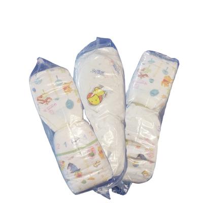 China Printed Grade B Diaper Lots Cheap Surplus Baby Diaper Hot Selling for sale