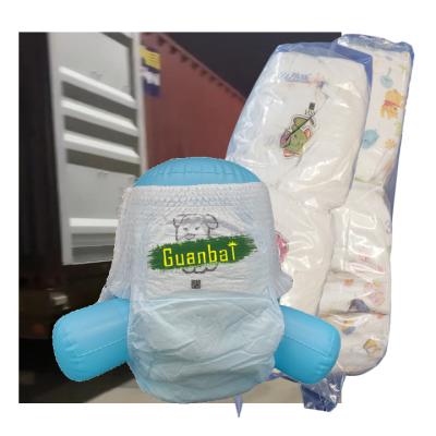 China B-Grade Diaper Supplier Direct Sales Portable Baby Diaper Printed Disposable Baby Diaper Pants For Sale for sale