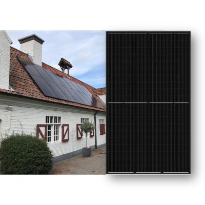 China High efficiency 385W 390w 395w 400w all black solar panel for project use 182mmx182mm solar panel wholesale manufacturers for sale