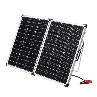 China Solar Panel 120w 104*34*0.5CM Outdoor Folding Monocrystalline Solar Panel Photovoltaic Glass Household Panel for sale