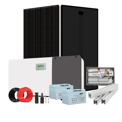 China Industrial Panels 10Kw 20Kw On-grid Photovoltaic Power 5Kw 10 Kw On Grid Solar Power System for sale