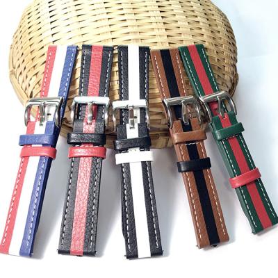 China Custom Printing Band Design Full Grain Genuine Leather Smart Watch Strap For Apple iPhone Watch for sale