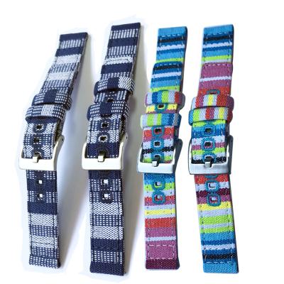 China Custom Printing Fabric Slim Smart Watch Strap 18mm 20mm 22mm 24mm For Watch Series 6/7 for sale