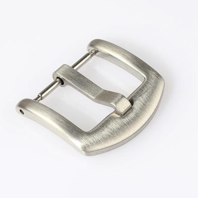 China Cheap Thick Pin Buckle Stainless Steel Watch Accessories And Parts Watch Band Strap Buckles for sale