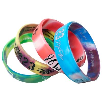 China Eco-friendly Silicone Wristbands Swirl Gift Custom Promotion Silicone Wristband for sale