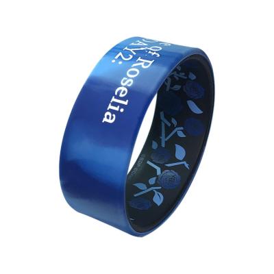 China Double Layer Wristbands Dual Layer Silicone Wristbands Custom Logo Gift Promotional Items for sale