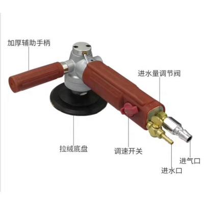 China The Edge Of Granite 5 Inch Max Air Angle Grinder For Wet Diamond Flexible Polishing Protection for sale