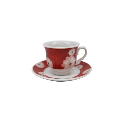 China Viable Porcelain Coffee Set Cup And Saucer Coffee Set Turkish Tea Cup for sale