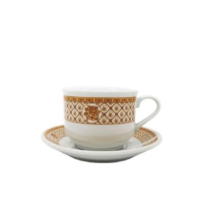 China Viable Wholesales Porcelain Flower Decal Tea Set, Cup and Saucer Set for sale