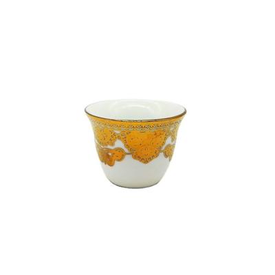 China Sustainable Factory price 80cc ceramic cawa cup arabic cup for sale