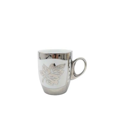 China Viable Porcelain Silver Coffee Mug, Coffee Mug Wholesale for sale