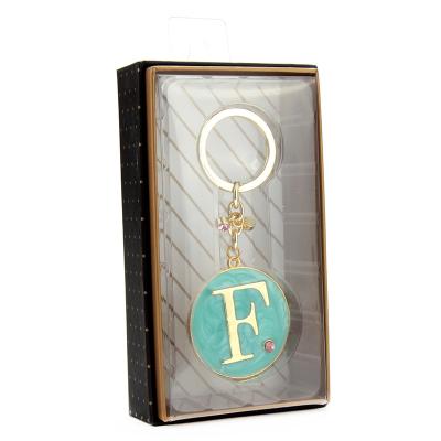 China Metal Gold or Silver Plated With Colorful Heart Key Chain Letters Travel Souvenir Keychain Well Made Exquisite Key Chain for sale