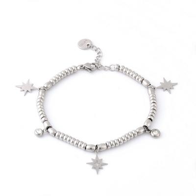 China Brazalete femenino de estrellas de acero inoxidable con un nicho y un temperamento de moda en venta