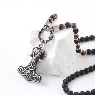 Chine Halloween Punk Ram Casting Mode Pendentif Tendance Collier explosif à perles Collier accrocheur Tag Boyfriend Style à vendre