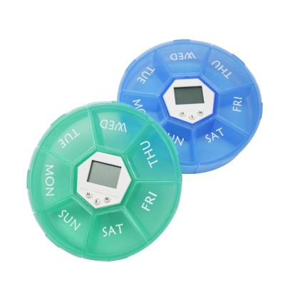 China Portable Medicine Viable Container Saferlife Eletronic Pill Box Digital Reminder Alarm for sale